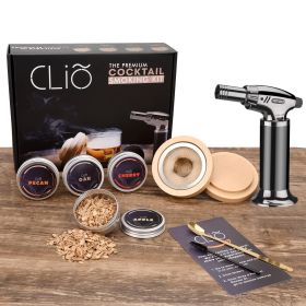 Original Cocktail Smoker Kit with Torch 4 Flavors Wood Chips Bourbon Whiskey Smoker Infuser Kit Old Fashioned Cocktail Kit Christmas Birthday Gif