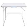 Foldable Camping Table with Metal Frame 31.5"x23.6"