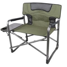 Folding Padded Adult Director Camping Chair (Color: green)
