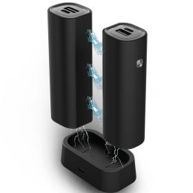 Hand Warmers Rechargeable 2 Pack, 10000 mAh Electric Hand Warmer,360¬∞Surround Heat Magnetic Electric Handwarmer (Color: black)