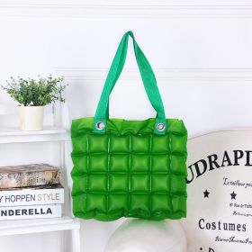 Clarissa Inflatable Tote Purse (Color: green)
